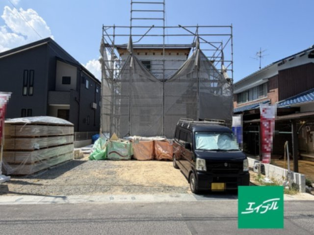 【外観】 | リーブルガーデン玉野市八浜町第4 (全1棟) | 建築中(2026年8月下旬撮影)