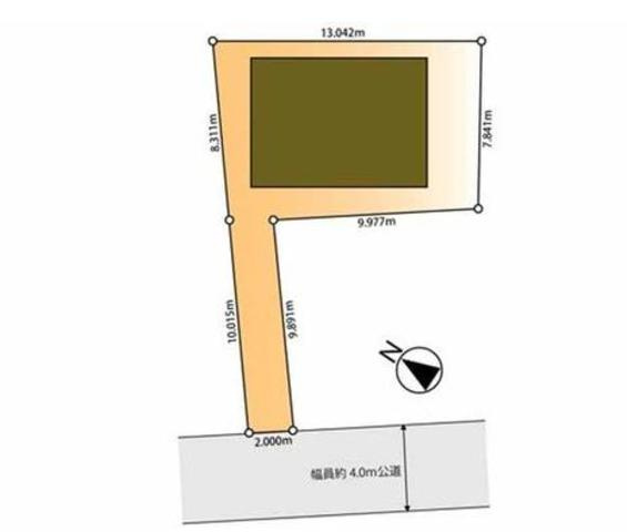 鶴ヶ島市中新田　中古売戸建の区画図