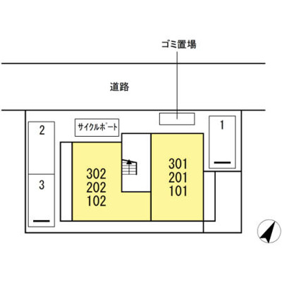 【区画図】 | D-room博多駅南 弐番館