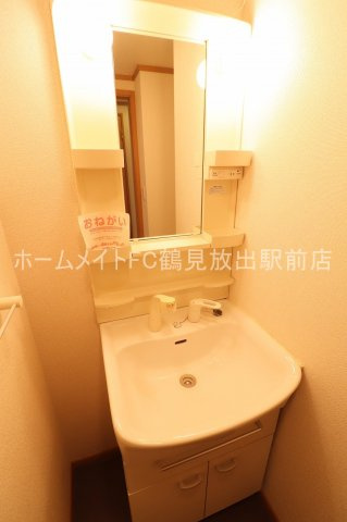 大阪市鶴見区放出東３丁目の賃貸マンションの独立洗面台