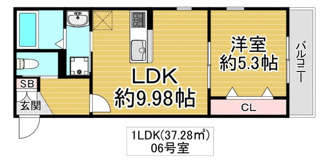 大阪市城東区鴫野東２丁目のアパートの間取り