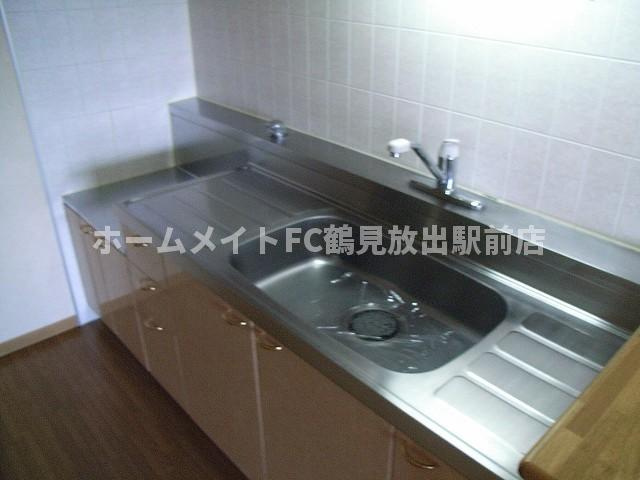 大阪市鶴見区安田２丁目の賃貸マンションのキッチン