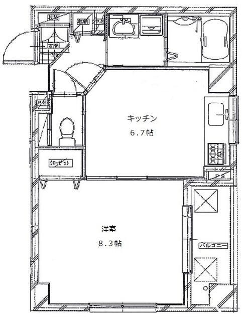 Est　Soleilの間取り|間取りです。