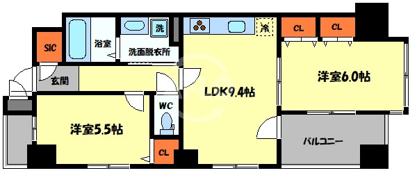 ノステルコート夕陽丘の間取り|ノステルコート夕陽丘　間取り