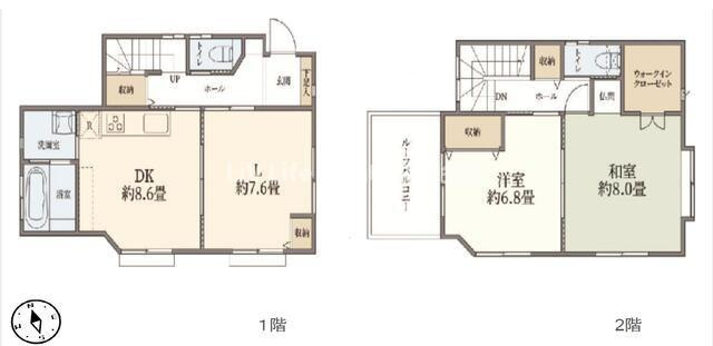大和市新堀戸建の間取り