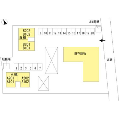 【駐車場】 | ディアコート Ｋ　B棟