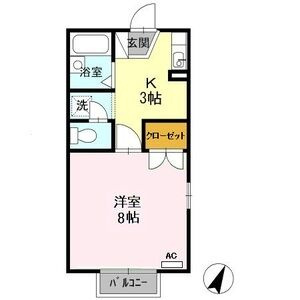 ファミール堀部Ⅲ A棟の間取り