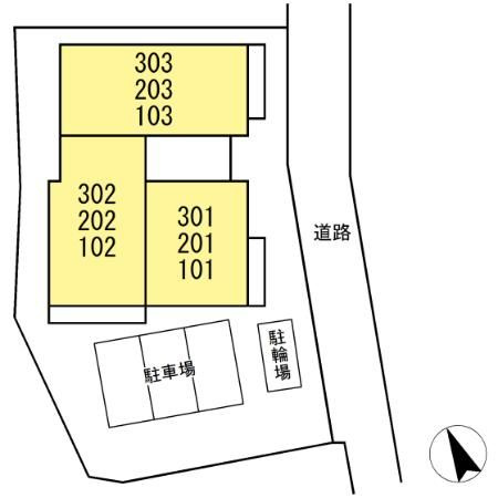 グリーンハウスの区画図