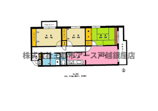 【間取り】 | ハイホーム南大井 | ハイホーム南大井