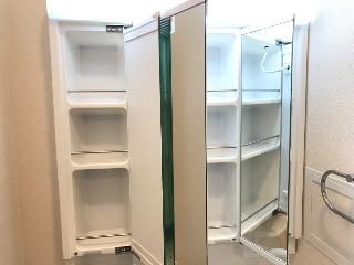 仮）守谷市松ヶ丘５丁目アパート新築工事の洗面所|洗面（イメージ）