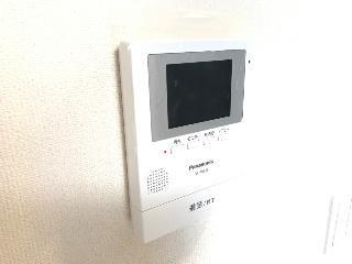 仮）守谷市松ヶ丘５丁目アパート新築工事のセキュリティ|カメラ付インターホン（イメージ）