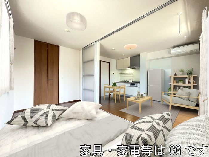 大黒屋ハイツ 三番館の居間・リビング