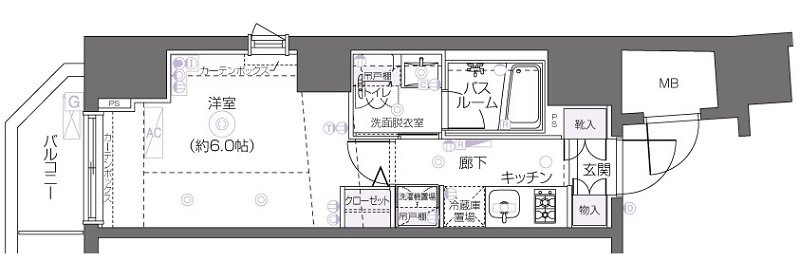 ZOOM恵比寿の間取り|間取りです。