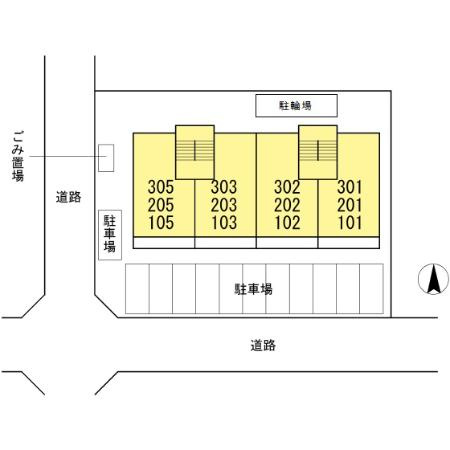 メイゾン ミズノの区画図