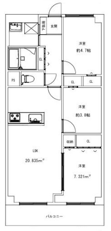 【間取り】 | 加島グリーンマンション | Ｒ８年１１月中旬室内全面改装完了予定・ペット飼育可(飼育規定有)