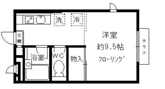 ヴィラージュコウミの間取り|間取りです。