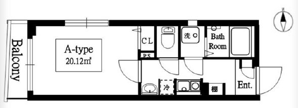 【間取り】 | ザルームズ武蔵小山　ＴＨＥＲＯＯＭ’Ｓ武蔵小山