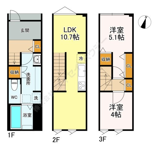 カルカソンヌ立川の間取り