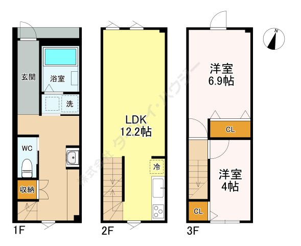 カルカソンヌ立川の間取り