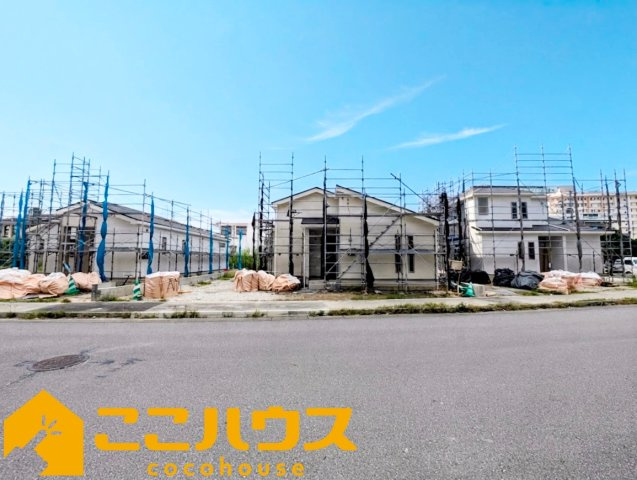 南城市佐敷津波古　新築戸建て　全３棟　B号棟の前面道路含む現地写真|10月完成予定！同仕様同施工の物件もご案内可能です♪
