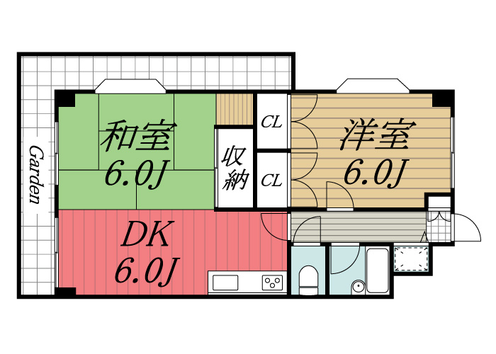 【間取り】 | サンライズ　Ⅲ