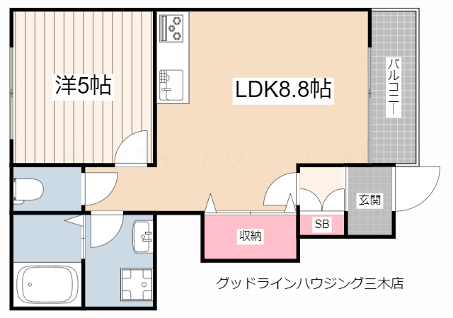 アクアファインの間取り