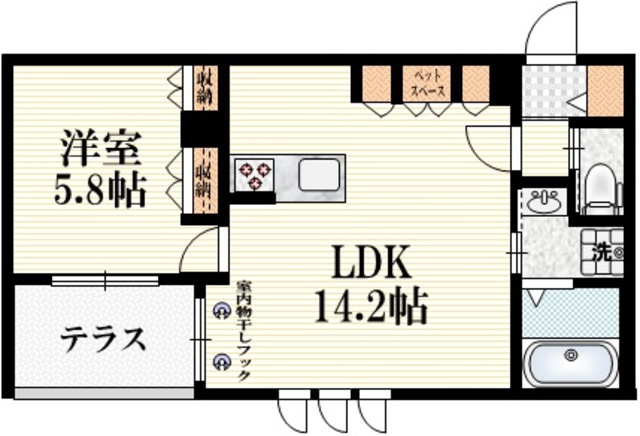 マルベリー　テラス・Ｎの間取り