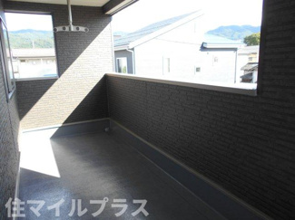 【バルコニー】 | 会津若松市行仁町新築一戸建て3棟 | 陽当たり良好なバルコニーです