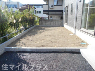 【庭】 | 会津若松市行仁町新築一戸建て3棟 | たまにはお庭で休日を過ごしてみるのもよいかもしれません