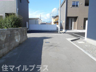 【前面道路含む現地写真】 | 会津若松市行仁町新築一戸建て3棟 | 前面道路含む現地写真です