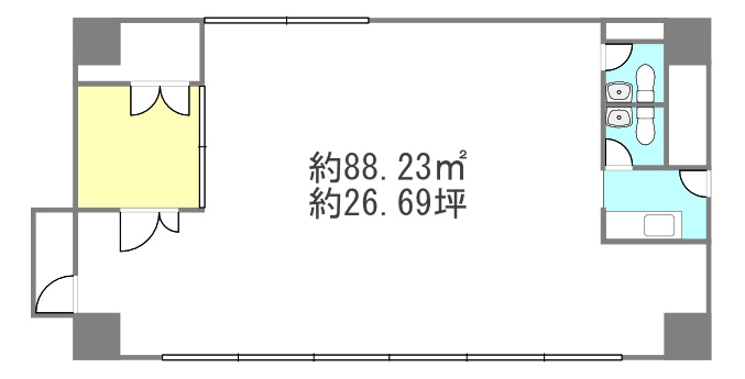大阪市淀川区東三国２丁目の店舗事務所