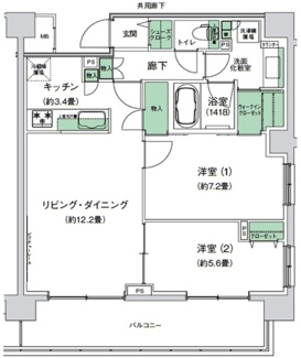 【間取り】 | スタイリオ梶が谷 | 間取り図