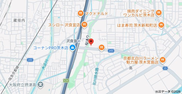 LaDouceur南茨木（旧：スプランディッド南茨木）の地図