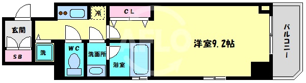 Fortuney大手前の間取り|Fortuney大手前(旧:Dimus大手前　間取り