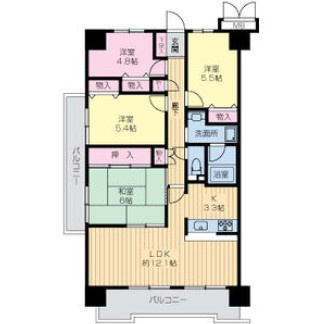 CASSIA南住吉の間取り