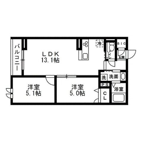 (仮)セレスティア豊玉南の間取り|間取りです。