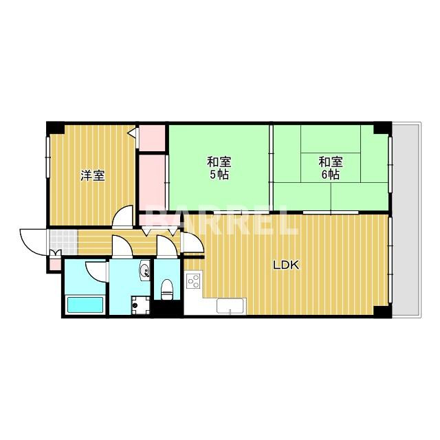 インペリアル花屋敷の間取り