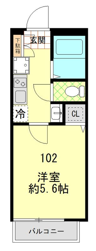 横濱蒔田クレールの間取り