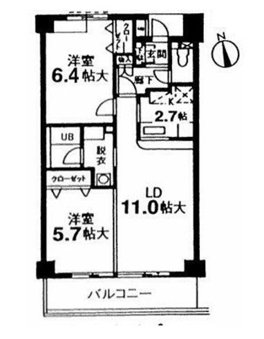 ガーデン有川の間取り
