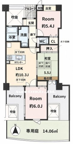 ワコーレ須磨アネックスの間取り