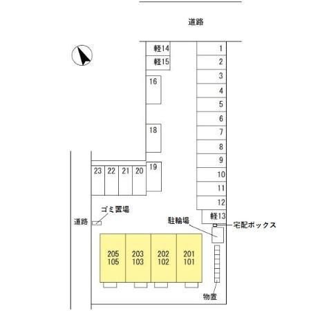 East Linkの区画図