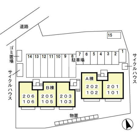 メゾン・ド・Ｔの区画図