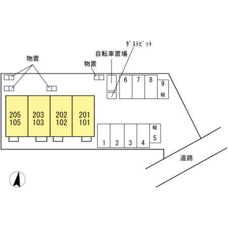 D-room北の森の区画図