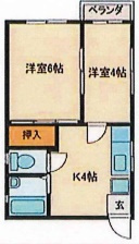 ハイツアサノの間取り