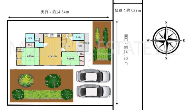【区画図】 | 北見市相内町中古住宅