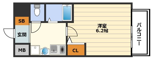 エスリード東天満第2の間取り