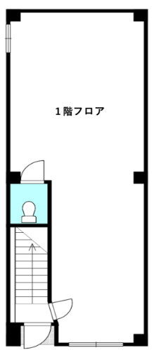 大阪市北区中崎１丁目の店舗一部の間取り