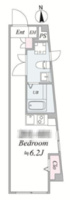 奥行き感のある間取り