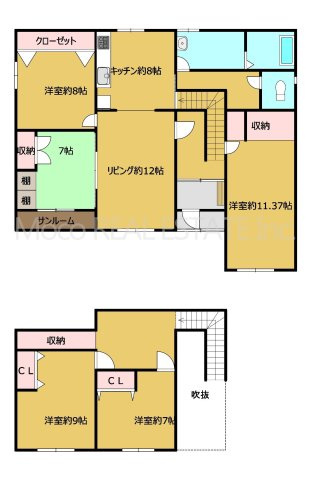 【間取り】 | 網走市向陽ヶ丘中古住宅