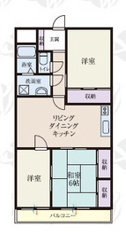【間取り】 | b’CASA東松山Ⅱre-born | 「別部屋・参考画像」